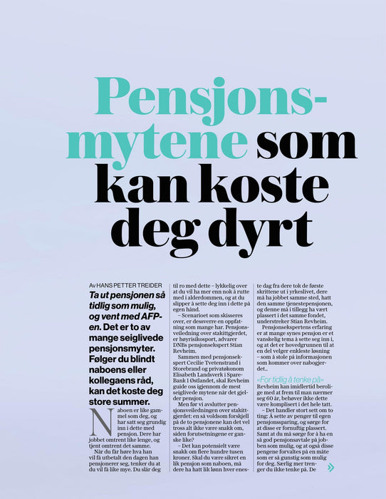Pensjon januar 2026